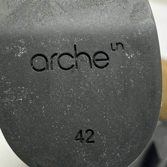 Arche Deniki Brown Leather Wedge Boots Women’s 10 - Picture 6 of 10